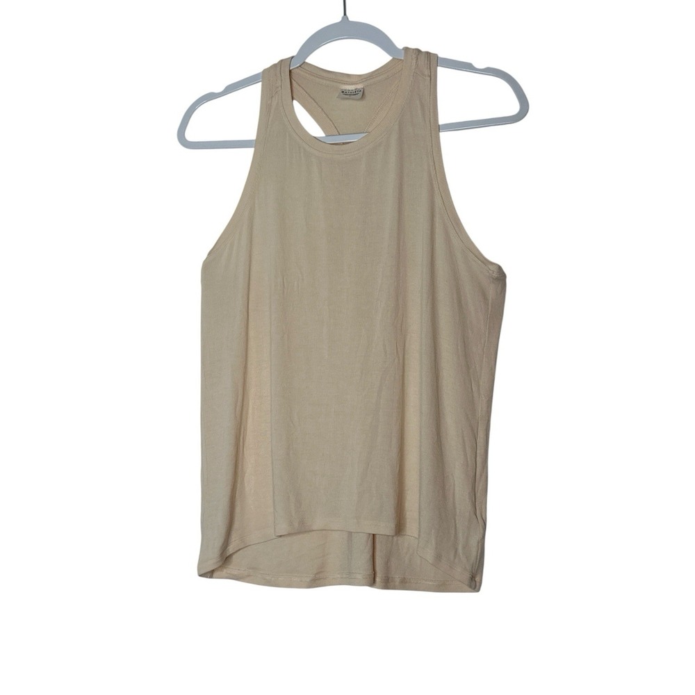 Athleta Thank Top Women's Medium Peach Run Gym Yoga Sport Tank Racerback Stretch